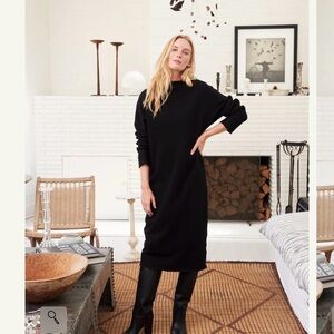 Frank & Eileen Black Long Sleeve Dress
